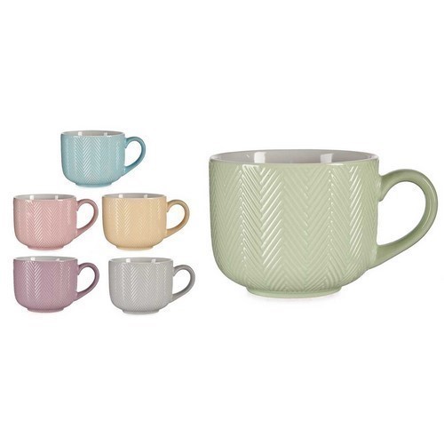 TAZON DESAYUNO VESSIA RELIEVE 57CL COLORES SURTID